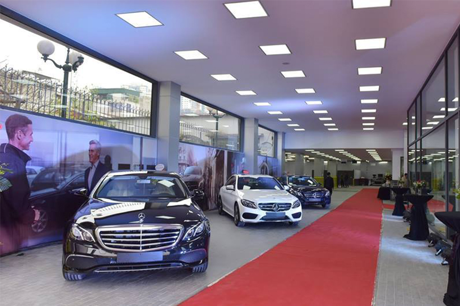 Showroom Mercedes-Benz Haxaco được xây dựng theo tiêu chuẩn chất lượng 5 sao